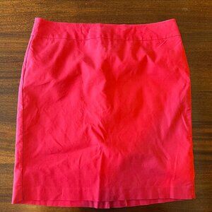 Watermelon Red Ann Taylor Pencil Skirt Size 18